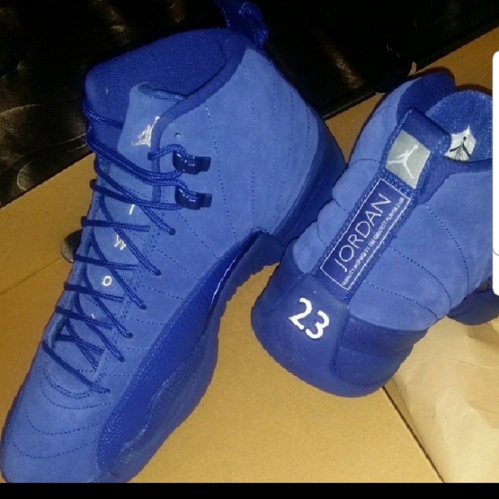 Blue Suede Jordan Retro 12  Nike NEW never worn